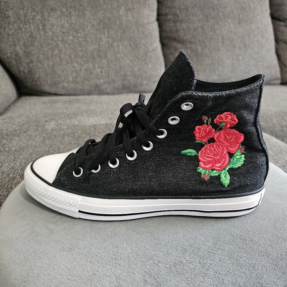 Converse Custom Chuck Taylor All Star Floral Embroidery High Top - Picture 3 of 16